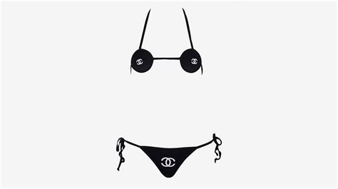 kim kardashian chanel micro bikini|Kim Kardashian did it first! Jennifer Aniston's Chanel .